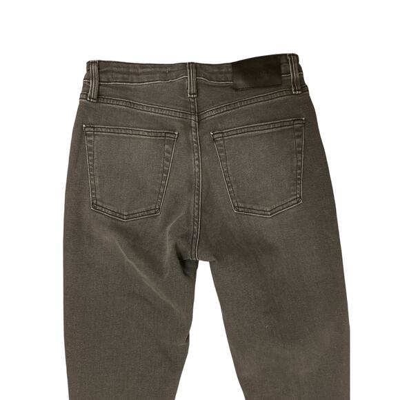 Women 26 NoEnd No End Denim Farrah Mid Rise Kick Flare Vale Gray Jeans Pants - Picture 5 of 6